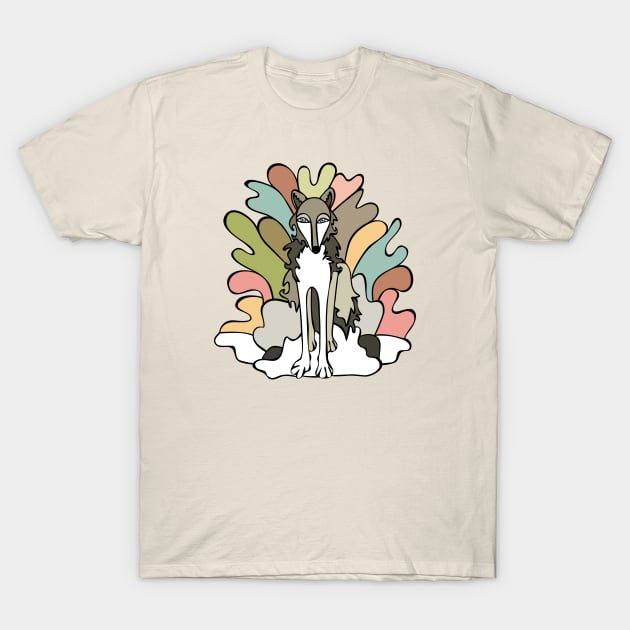 Snow Wolf T-Shirt by majoihart